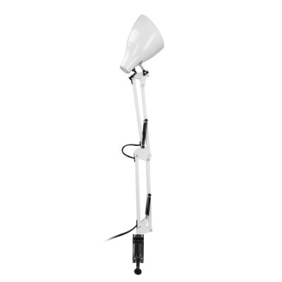 Stolná kovová lampa DIAN biela, E27, 10W