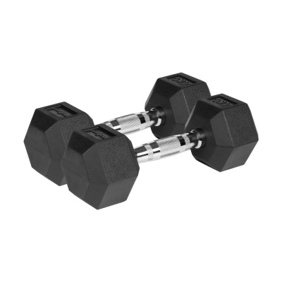Liatinové HEX činky 2x4kg | Liatinový set pre domáci trénning