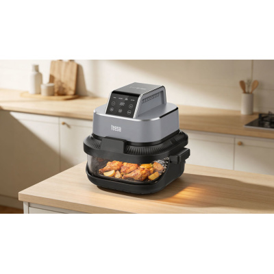 Teplovzdušná beztuková fritéza TEESA GLASS AIR FRYER 4L, 1,5 L