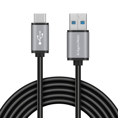 Kábel USB konektor 3.0V – konektor typu C 5 Gbps 1m Kruger&Matz