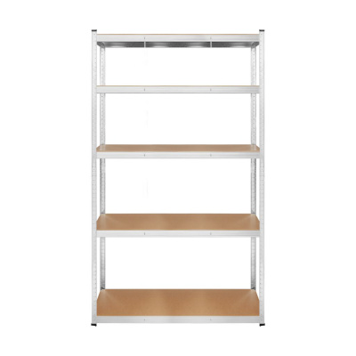 Kovový úložný regál 205x120x45 strieborný Rebel
