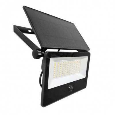 Solárny LED reflektor, 30W, 4000K. detektor pohybu, 3CCT, IP54