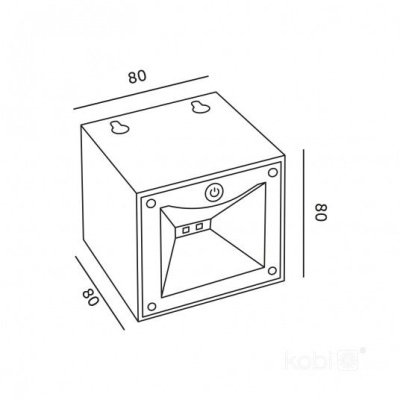 Solárne LED svietidlo QUERK 2CCT IP54