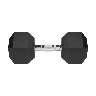 Liatinové pogumované činky HEX 20 kg REBEL ACTIVE