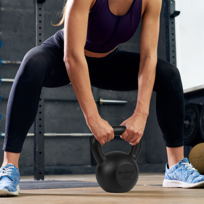 Kettlebell liatinový 6 kg | Klasická činka na posilňovanie
