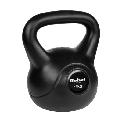 Bitúmenový kettlebell 18 kg | Fitness činka na cvičenie