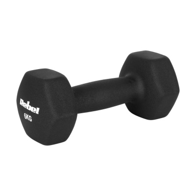 Liatinové neoprénové činky HEX 2x6kg | Jednoručky