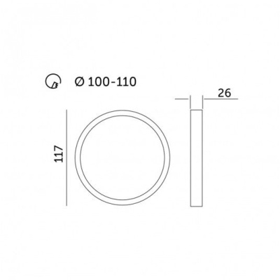 LED svietidlo SIGARO CIRCLE 6W 4000K PREMIUM zápustné
