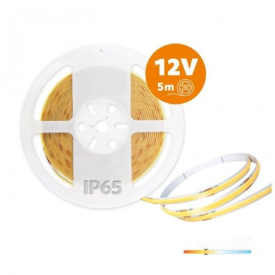 LED pás COB 6500K IP65 5m 12V 320 LED TRAMO