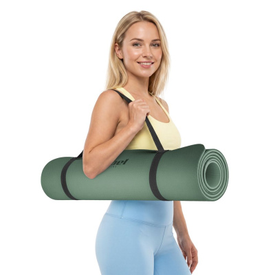 Gymnastická podložka | Zelená | TPE | 183 × 61 × 1 cm