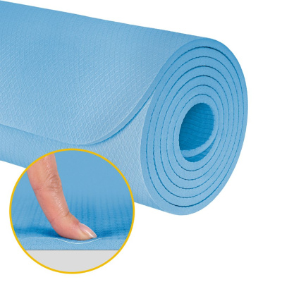 Gymnastická podložka | Modrá | TPE | 183 × 61 × 1 cm