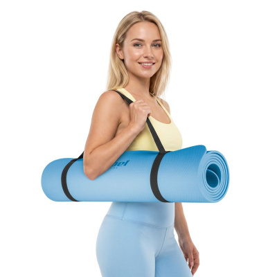 Gymnastická podložka | Modrá | TPE | 183 × 61 × 1 cm