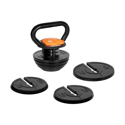 Kettlebell nastaviteľný 18 kg | Liatinový