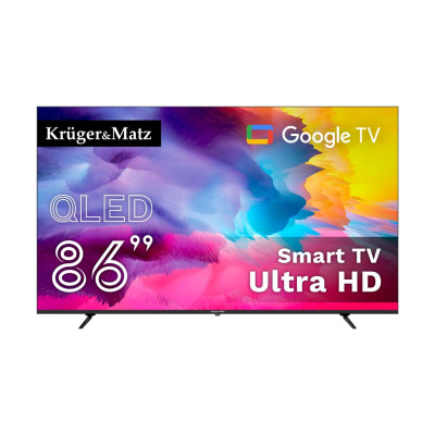 Televízor Kruger&Matz 86" UHD QLED smart DVB-T2/S2 H.265 Hevc