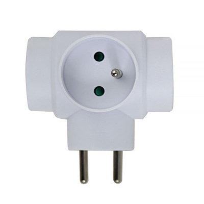 Zásuvková rozvodka 3x16A 250V biela ELK302W