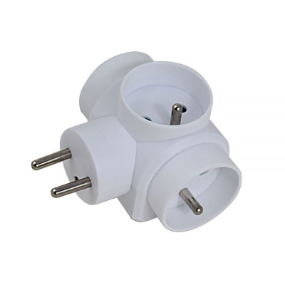 Zásuvková rozvodka 3x16A 250V biela ELK302W