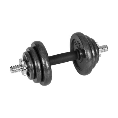 Liatinové nastaviteľné činky 20 kg | S tyčou | Kufrík