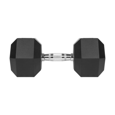 Liatinové pogumované činky HEX 22.5 kg REBEL ACTIVE