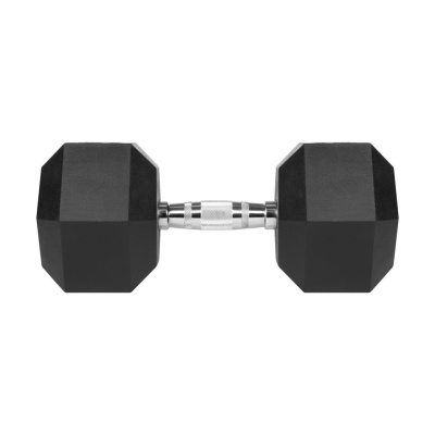 Liatinové pogumované činky HEX 27.5 kg REBEL ACTIVE