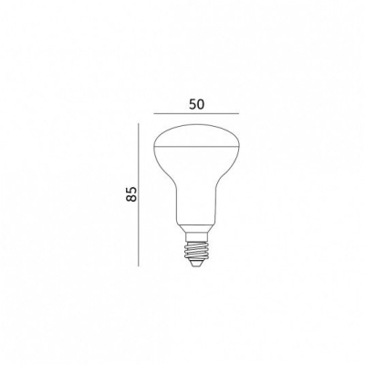 Žiarovka LED R50 5W, E14, 4000K, 230V, LED2B
