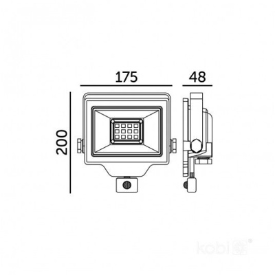 LED Reflektor DELYO MHNC 50W 4000K IP54 senzor Premium