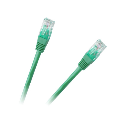 Kábel UTP 8P8C-8P8C 1m CCA zelený