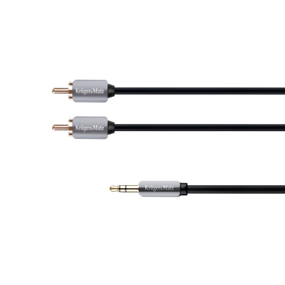 Kábel Jack 3,5mm - RCA 2x, 1,8m Kruger&Matz