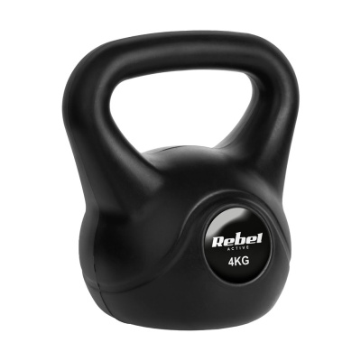 Bitúmenový kettlebell 4 kg REBEL ACTIVE