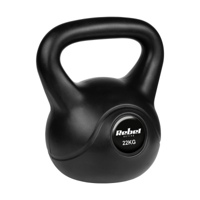 Kettlebell bitúmenový 22 kg REBEL ACTIVE