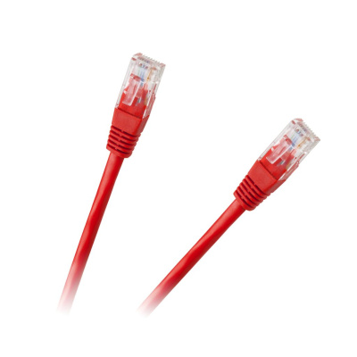 Kábel UTP 8P8C-8P8C 1,5m CCA červený