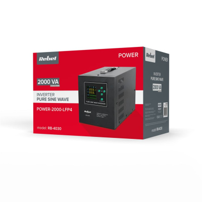 Záložný zdroj PROsinus-2000 12V 230V 2000VA/1200W Rebel
