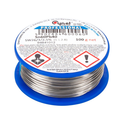 Cín 0,25mm/100g  Sn60Pb40 CYNEL