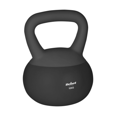 Kettlebell Soft mäkký vinylový 10 kg REBEL ACTIVE