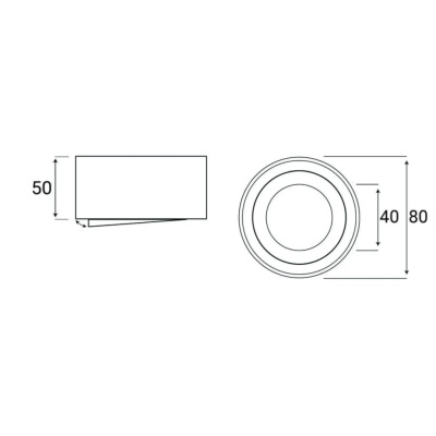 Svietidlo SML ROUND S biele ELWATT