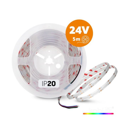 LED pás COB RGB 24V 5m IP20 TRAMO 672 Kobi Premium