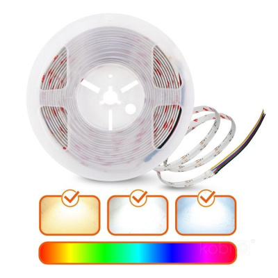 LED pás COB RGB 3CCT 24V 5m IP20 TRAMO 840 Kobi Premium