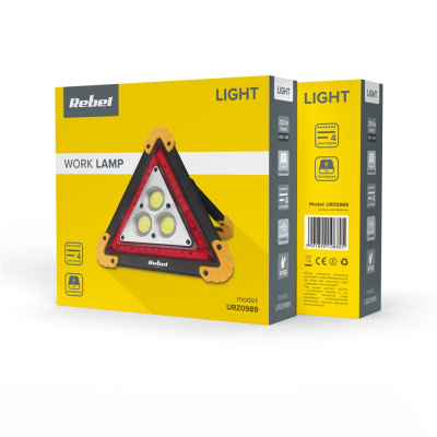 LED Reflektor akumulátorový prenosný 3xCOB 6000K Rebel