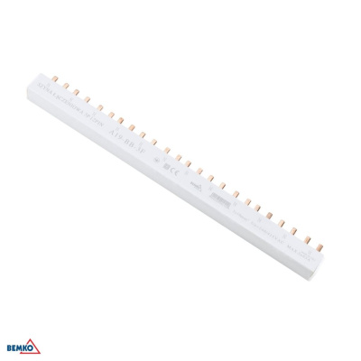 Prepájacia lišta 3-fázy TYP-U 10MM2 12 modulová
