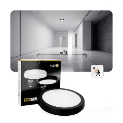 Led svietidlo NAIROS G2 24W čierny PREMIUM