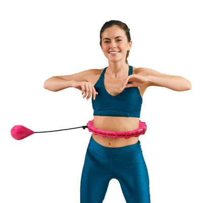Smart Hula Hop obruč na chudnutie, 50cm, ružová
